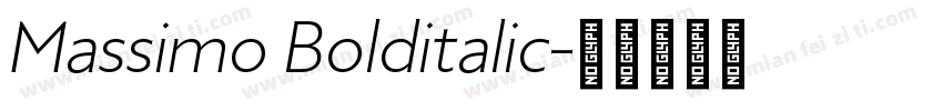 Massimo Bolditalic字体转换